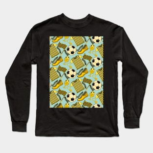 Soccer Pattern Long Sleeve T-Shirt